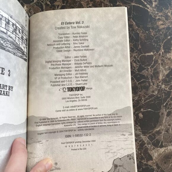 Et Cetera #3 by Tow Nakazaki - Manga Paperback Very Good 2004 - Picture 4 of 8